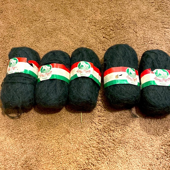 lana moro Other - Vintage Lana Moro mohair and wool green yarn set of 5